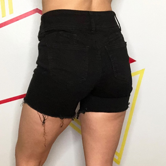 Urban Planet Mid Rise Black Shorts - Picture 4 of 4
